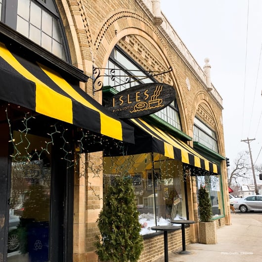 Exterior of Isles Buns & Coffee