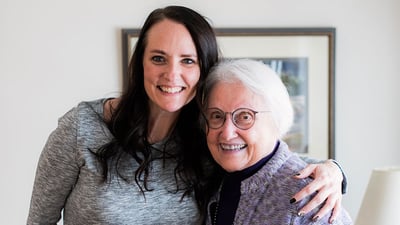 Shelley Wiggins and interviewer Alison Schroeder
