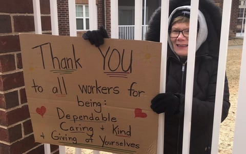 Thank you for supporting team members on the frontlines