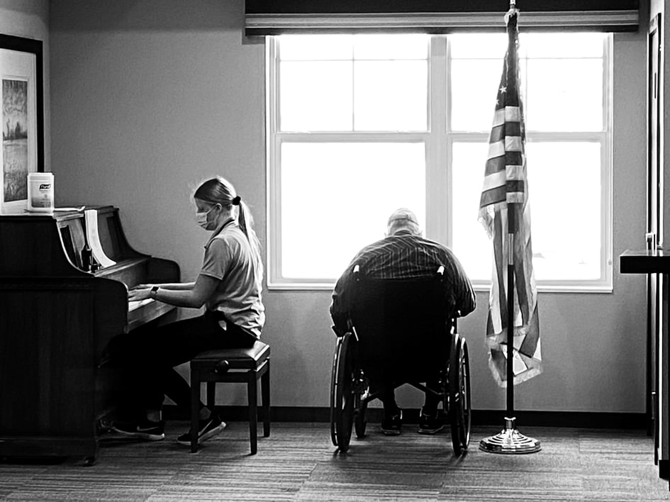 RA playing for our Veteran