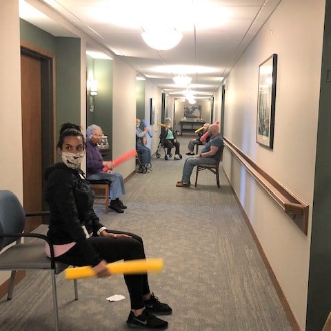 hallway fitness